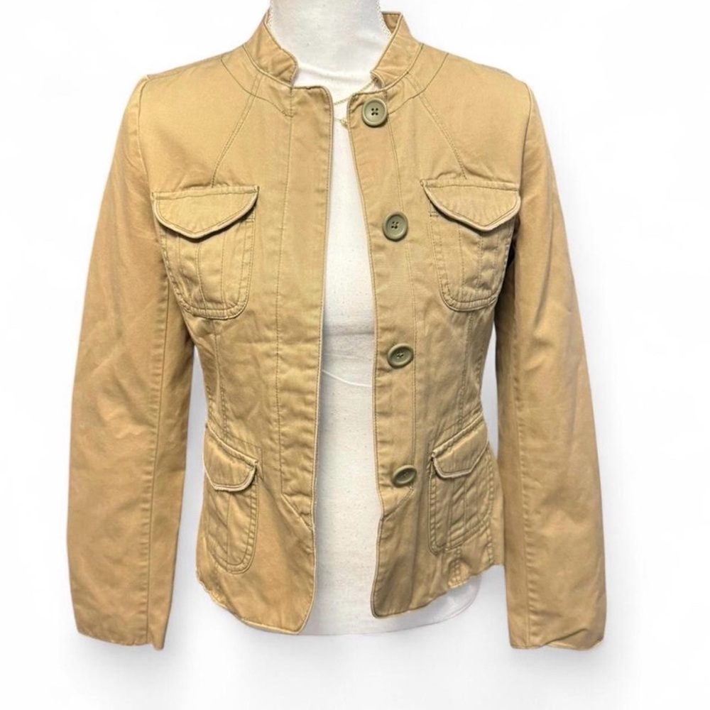 Old Navy Khaki Utility Jacket with Button Front